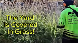 I Almost Gave Up On This Overgrown Yard  3 Days To Transform asmr yardtransformation [upl. by Aytnahs471]