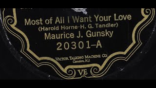 quotMost Of All I Want Your Lovequot Maurice J Gunsky 1926 Victor 20301 crooner born in PetalumaCA [upl. by Annmaria868]