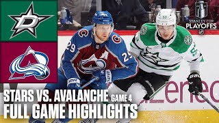 2nd Round Colorado Avalanche vs Dallas Stars Game 4  Full Game Highlights [upl. by Ecnatsnoc]