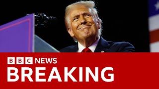 US election Donald Trump declares victory  BBC News [upl. by Ainehta137]