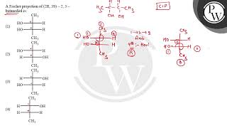 A Fischer projection of 2R 3S ndash 2 3 ndash butanediol is [upl. by Aikmat961]