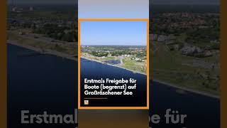 Freigabe für Bootfahren auf Großräschener See [upl. by Rtoip]