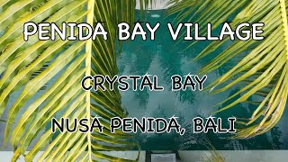 Aerial Footage of Penida Bay Village Hotel and Restaurant Crystal Bay Nusa Penida Bali [upl. by Gardell]