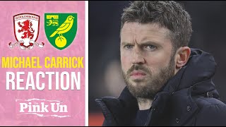 Michael Carrick Reaction  Middlesbrough 31 Norwich City  The Pink Un [upl. by Brion]