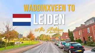 Driving in the Netherlands 🇳🇱 from Waddinxveen to Leiden in November 2023 [upl. by Callie]