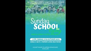 27 Oct 2024  SUNDAY SCHOOL CHILDRENS RALLY  NAZARETH HOUSE OF WORSHIP BANGALORE [upl. by Htebyram]