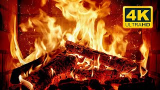 🔥 Cozy Fireplace 4K 12 HOURS Fireplace with Crackling Fire Sounds Crackling Fireplace 4K [upl. by Ainez]