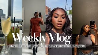 WEEKLY VLOG  LIVING ALONE DIARIES  Cleaning my house  Work Makeup Routine  Networking events [upl. by Yrrehc]