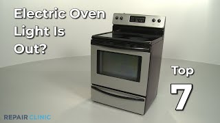 Electric Oven Light Is Out — Electric Range Troubleshooting [upl. by Vale428]