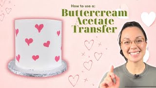 How To Transfer Design to Cake  Easy Acetate Image Transfers [upl. by Eitsirc]