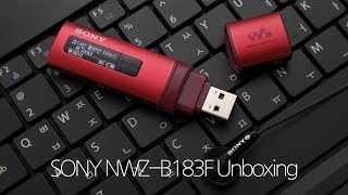 Stylish MP3 Player SONY Walkman NWZB183F Unboxing [upl. by Enomrej85]