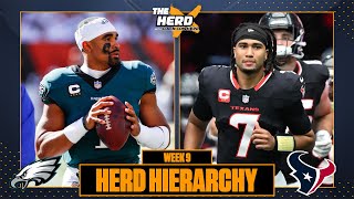 Herd Hierarchy Eagles and Texans return boot Vikings off Top 10 heading into Week 9  THE HERD [upl. by Aerdnahc]