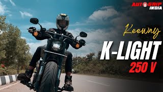 Keeway Klight 250V  First Ride Review  Autogrip India [upl. by Shepherd]