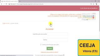 Como acessar o site da plataforma CEEJA VIRTUAL [upl. by Obnukotalo]