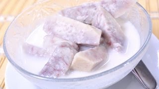 Thai Dessert  Taro in Coconut Milk Pueak Gang Buad [upl. by Hoashis]