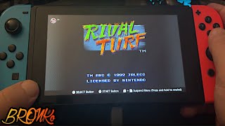 Rival Turf  Rival Turf A middling Final Fight clone  Nintendo Switch handheld gameplay [upl. by Llerrac]