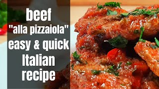 Italian quotAlla Pizzaiolaquot Beef Recipe  How To Make A Quick amp Delicious Italian Classic [upl. by Coraline]