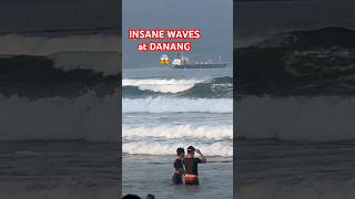 Insane waves at MyAn Beach Danang Vietnam danang vietnam myanbeach mykhebeach [upl. by Ley]