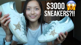 GOLDEN GOOSE GGDB Superstar sneakers unboxing  try on review  Cass Kinling [upl. by Covell564]