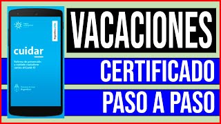 ☀️ ¿Como Sacar el CERTIFICADO para VACACIONAR 2021 ⛱️ Paso a Paso [upl. by Ahtibbat594]