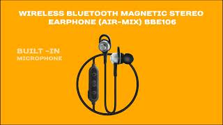 CLiPtec【BBE106】𝗔𝗶𝗿𝗠𝗶𝘅 Magnetic Stereo Wireless Bluetooth 𝟱𝟬 Earphone [upl. by Yliah]