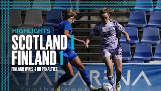 Scotland 11 Finland 45 pen  Pinatar Cup Highlights  SWNT [upl. by Yendroc]