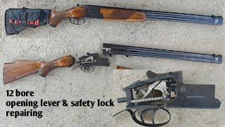 🇮🇳12 bore safety lock amp opening lever repair🇮🇳 [upl. by Ativet]