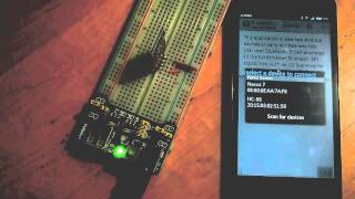 Test HC06 Bluetooth Module with Android BluetoothChat [upl. by Virgie699]