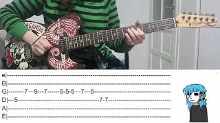 Sally Face  Home  Guitar Cover with Tabs  Part 2 [upl. by Rufe]