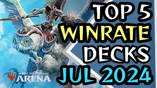 TOP 5 WINRATE DECKS FOR MIDJULY 2024  MTG Arena  Standard  BO1  Outlaws of Thunder Junction [upl. by Seaman]