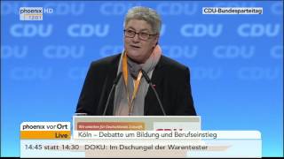 CDUParteitag Debatte zu Bildung und Berufseinstieg am 10122014 [upl. by Rehpotsirk200]