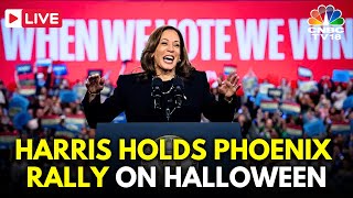 Kamala Harris LIVE Harris Holds Phoenix Rally on Halloween Day  Los Tigres Del Norte  Trump N18G [upl. by Hannad]