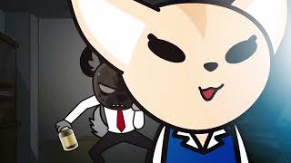 Aggretsuko  quotHAquot Fenneko Laugh Remix [upl. by Yrem]