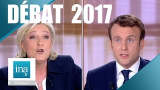 Débat présidentiel 2017  Emmanuel Macron  Marine Le Pen ⎮ Archive INA [upl. by Natalee]