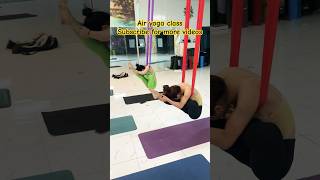 Unstoppable air yoga class advance yoga posture shortspeed viralshort youtubeshorts motivation [upl. by Howard]