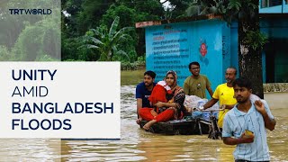 Muslims and Hindus in Bangladesh unite in flood recovery [upl. by Ayaj]