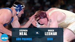 Brock Lesnar vs Stephen Neal 1999 NCAA title match 285 lbs [upl. by Jary650]