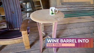 Wine Barrel Table [upl. by Damahom144]