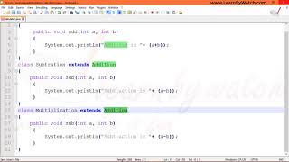 Multilevel Inheritance in JAVA example2  Learn JAVA with Practical Examples  Vineet Agrawal [upl. by Rycca272]