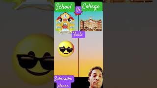 School vs college facts [upl. by Irabaj]