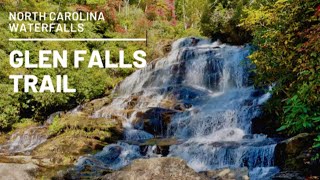 GLEN FALLS TRAIL  Highlands North Carolina  North Carolina Waterfalls  Easy Waterfall Hikes [upl. by Ttej]