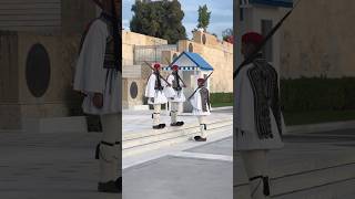 Changing of the Evzones Guard  The Tomb of the Unknown Soldier Athens 🇬🇷 [upl. by Gretal]