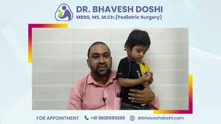 Hydronephrosis and neuroblastoma treatment in babies  Patients Testimonials  Dr Bhavesh Doshi [upl. by Atiuqam]