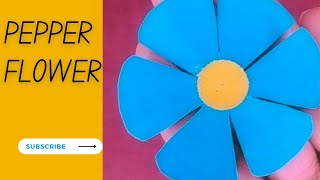 Pepper flowerHow to make pepper flowers [upl. by Trudi]