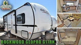 New 2018 LITE WEIGHT ROCKWOOD G17RK Geopro Half Ton Towable Travel Trailer RV [upl. by Odraboel]