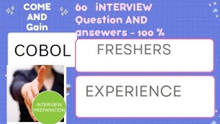 COBOL Mainframe Interview Questions and Answers for Freshers Intermediate and ExperiencesCOBOL [upl. by Ahsaeit]