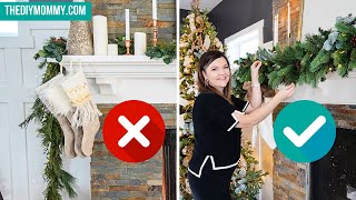 The Secret to Hanging Garland on a Mantel [upl. by Lehar]