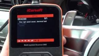 iCarsoft i960 Porsche ABS PSM Reset 991 [upl. by Eilah]