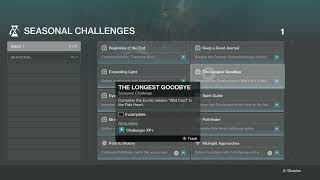 Destiny 2  Episode 1 Echoes  All Week 1 Seasonal Challenges [upl. by Cyndie]