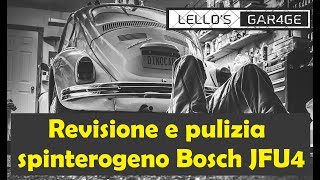 Volkswagen Maggiolino 1200  Revisione e pulizia spinterogeno Bosch JFU4  Distributor overhaul [upl. by Yrrot]